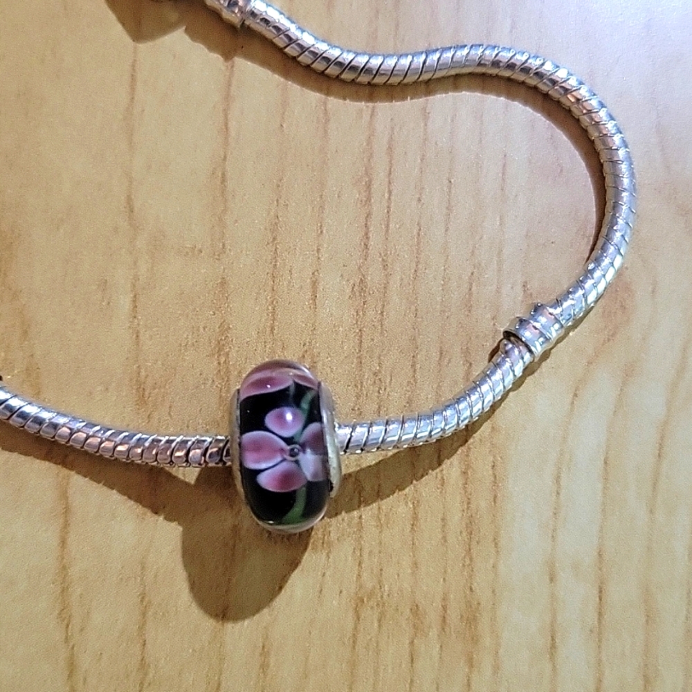 Murano glass pandora bead